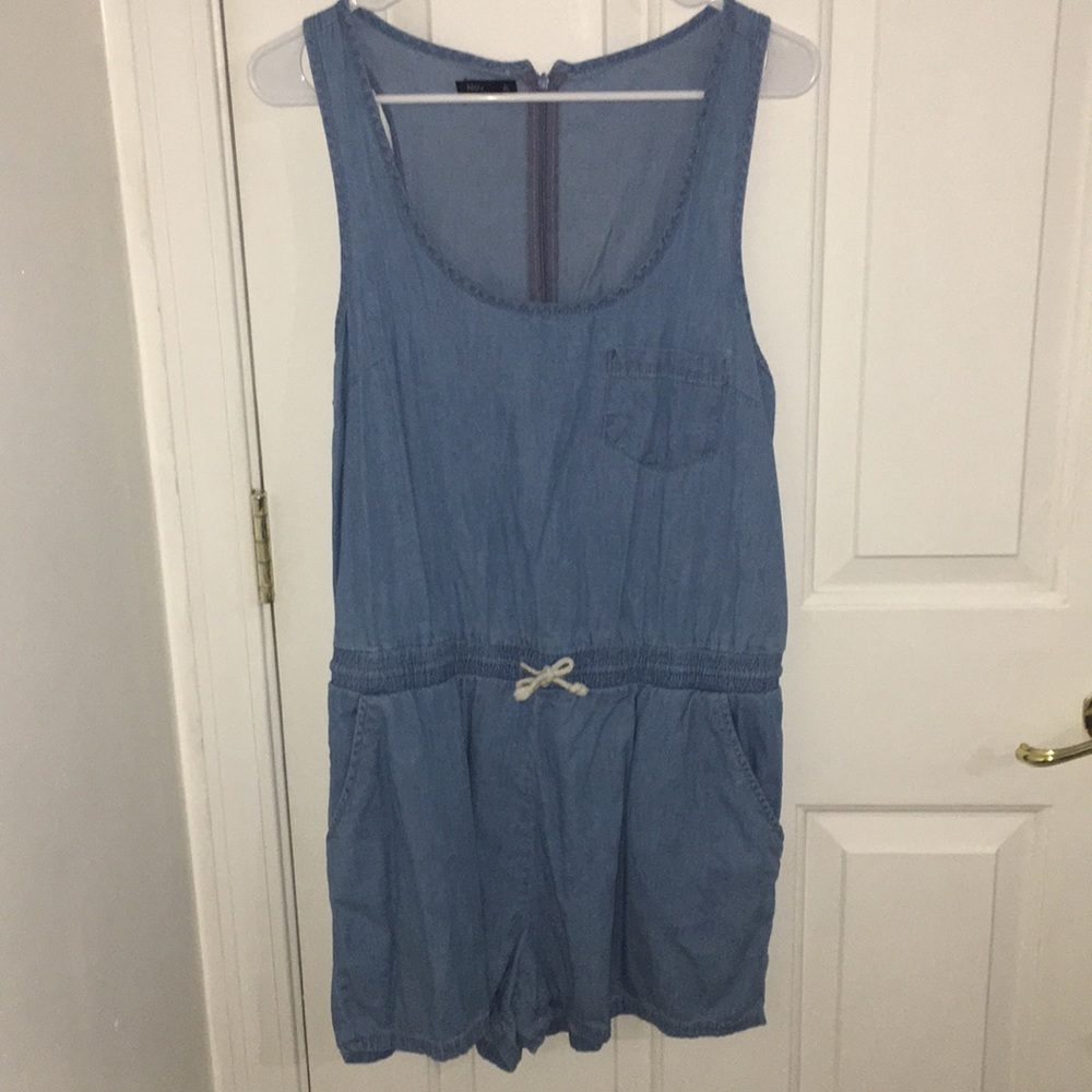 Denim Romper